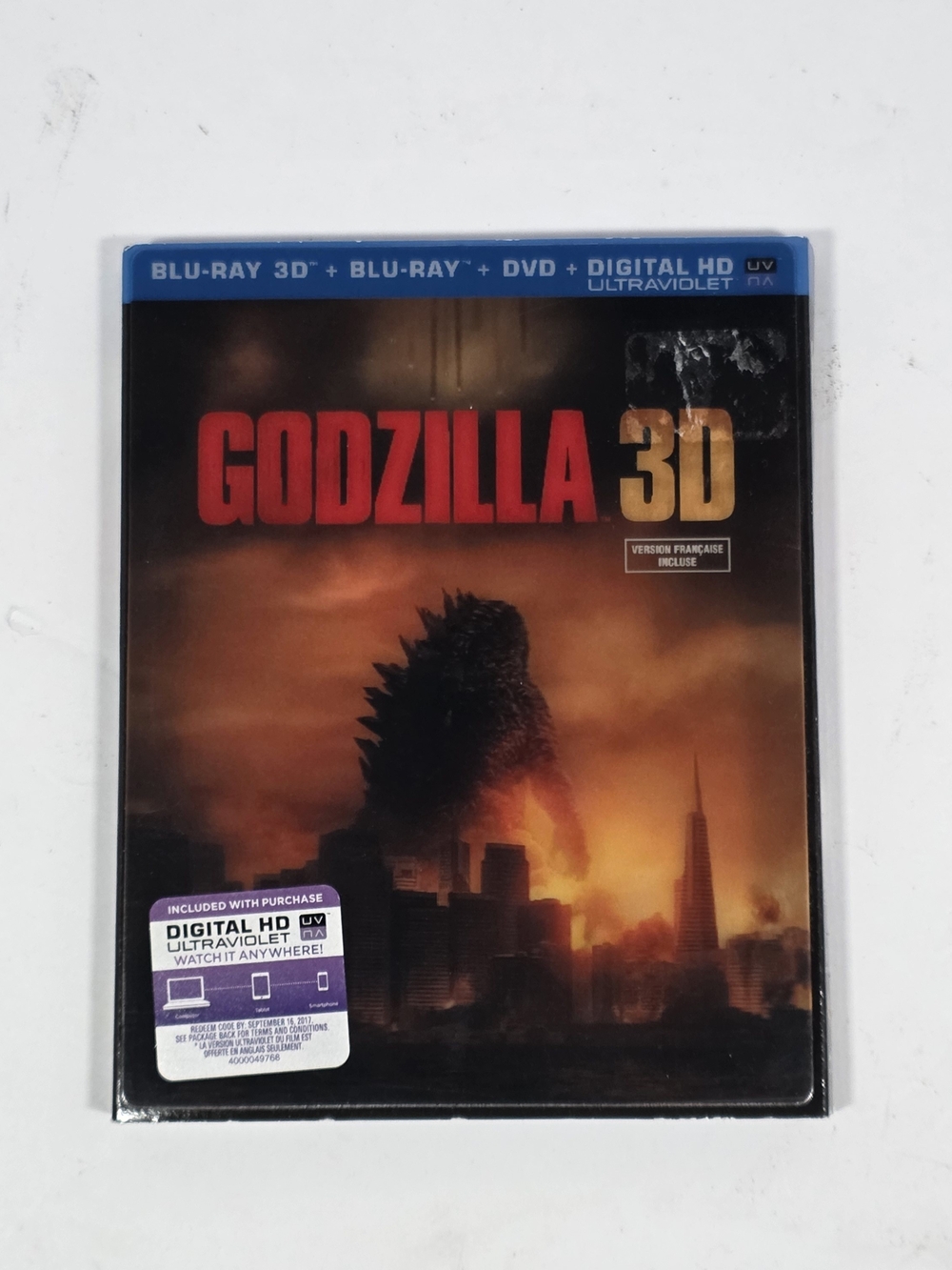 Godzilla 3D 2014 Blu-ray 3D Blu-ray DVD NEW SEALED Canadian Edition